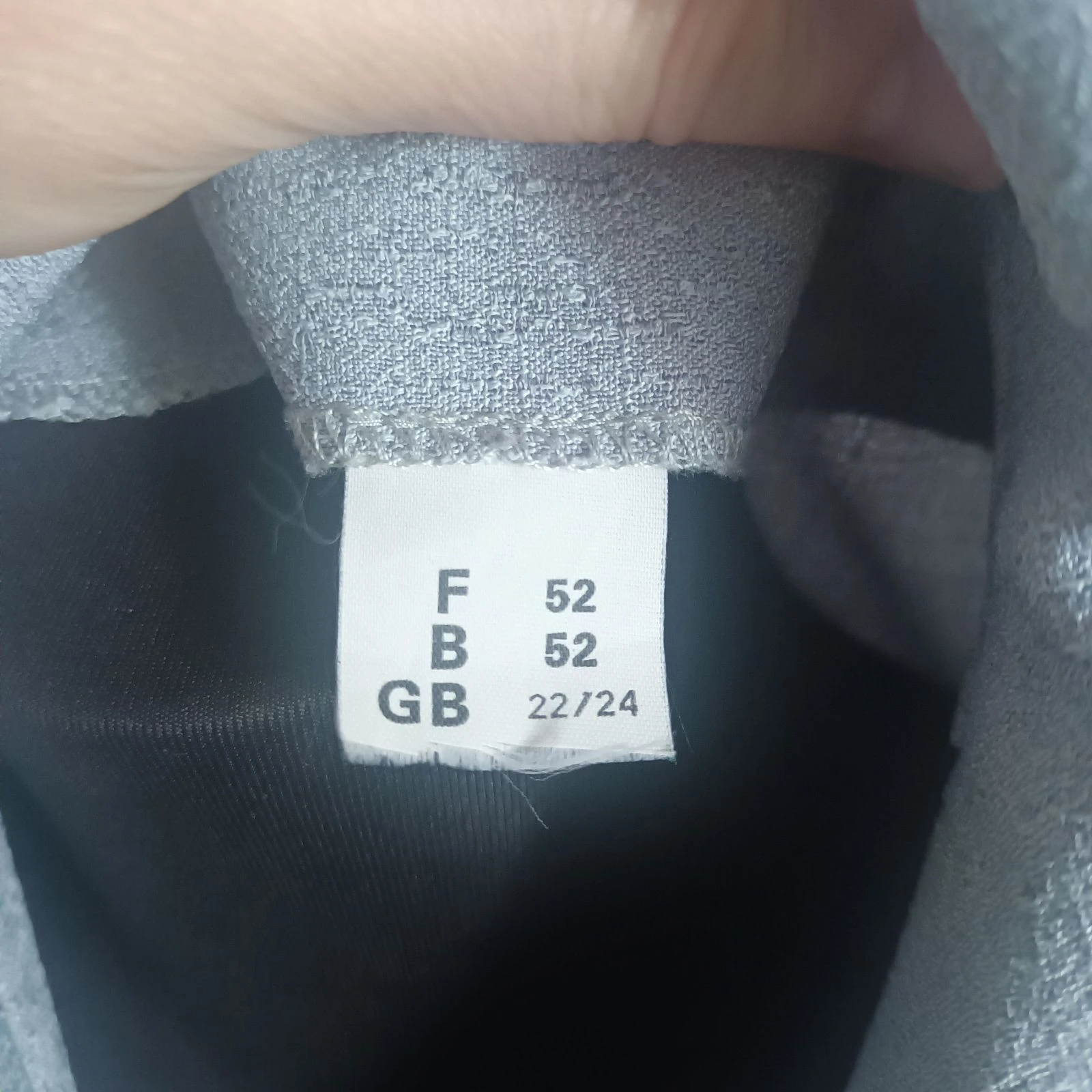 Pastel grijze blauwe blazer maat 52 – photo 5